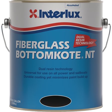 INTERLUX Interlux YBB379G Fiberglass Bottomkote NT Bottom Paint, Black Gal. YBB379G